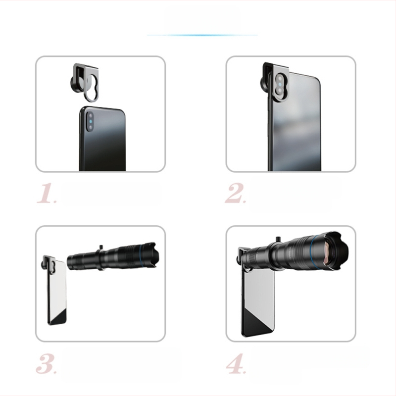 APEXEL išmaniojo telefono teleobjektyvas 28x su fiksuotu fokusu, Apl-js28x, universalus suderinamumas Apple/Android