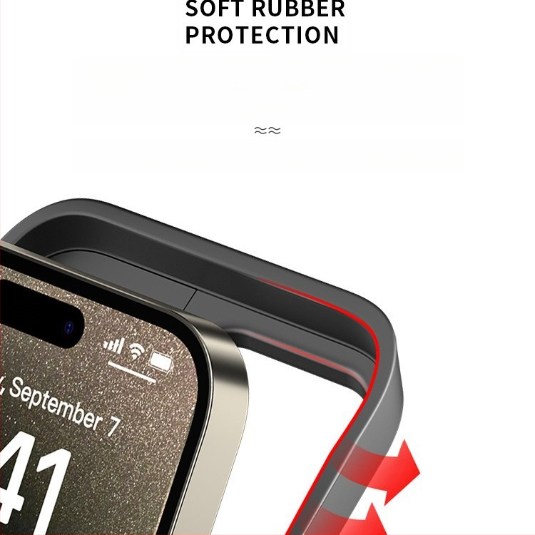 Powerbank dėklas iPhone 16 Pro Max ir iPhone 15 Plus, ličio polimerų baterija 6000mAh, QC2.0, įvestis 5V, išvestis 10W