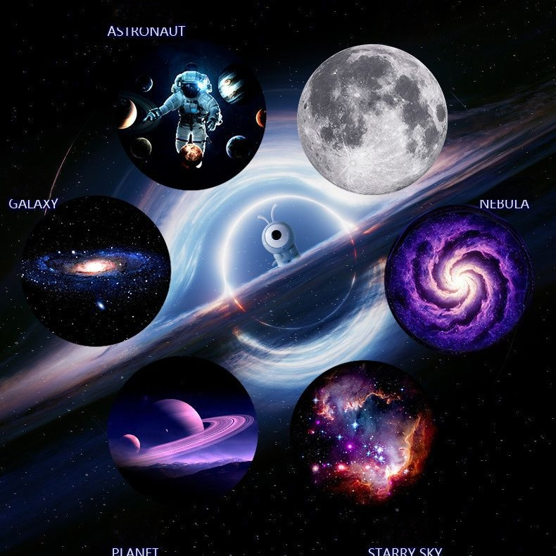 Παιδικό φωτιστικό προβολέα με αστέρια και γαλαξία, νυχτερινό φως με μπαταρία, χωρίς έξυπνο έλεγχο