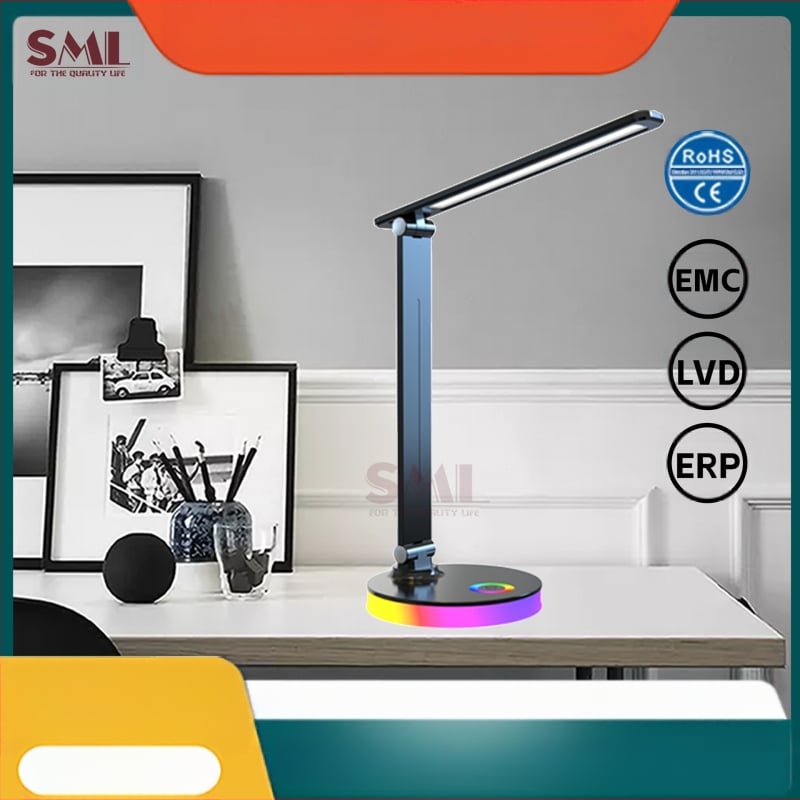 LED нощна лампа за детска стая със сензорен превключвател, USB захранване, светлина за учене и амбиентно осветление, CRI 80–89, напрежение ≤36V