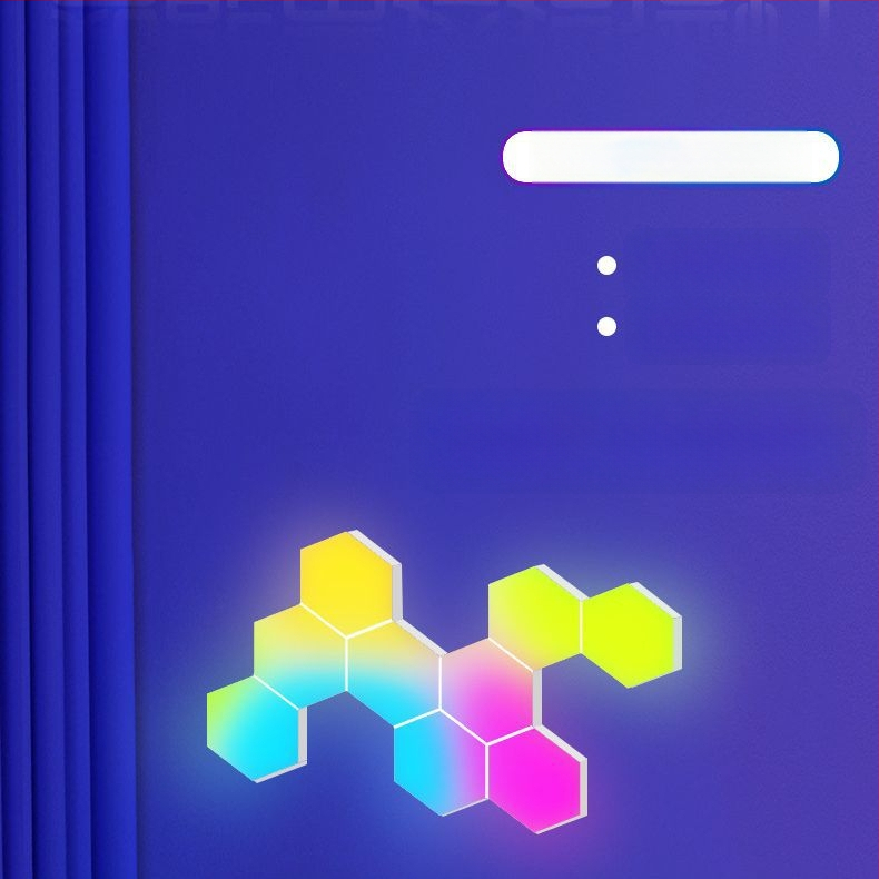 Sienas lampiņa ar LED gaismu, RGB atmosfēras apgaismojums, PC abažūrs, akrila korpuss, USB 5V