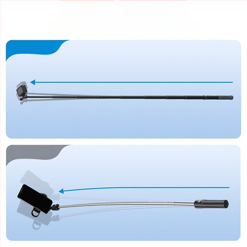 Selfie μπαστούνι από ανθρακονήματα 3 μ., τρίποδο/κλίση, μοντέλο GP-MNP-002, ικανότητα φόρτωσης 2–5 kg