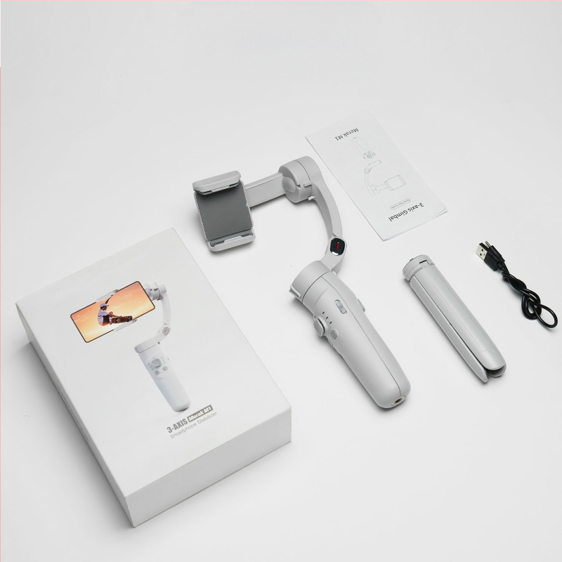 XYXD F5 trīsass stabilizators telefonam ar Bluetooth, alumīnija sakausējums, tālvadības pults