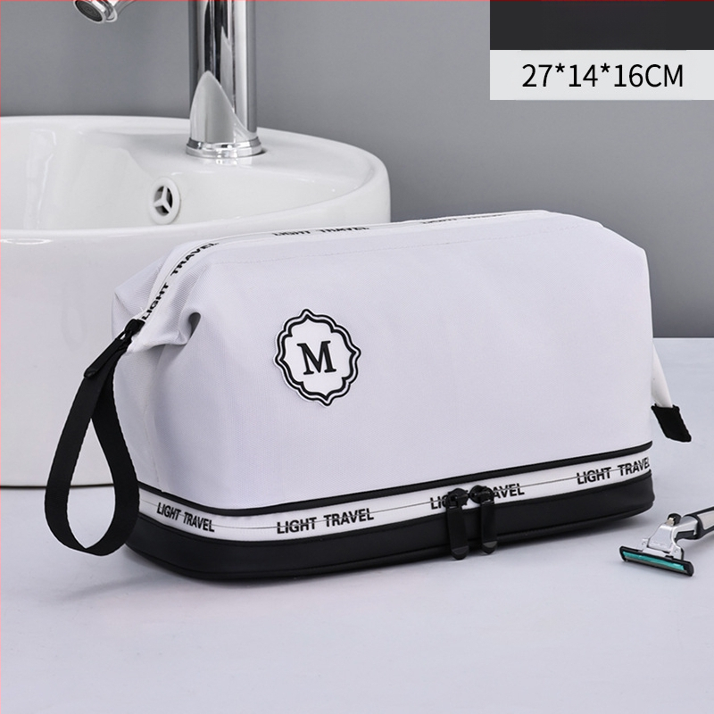 Τσαντάκι καλλυντικών - Διπλού επιπέδου, αδιάβροχο με διαχωρισμό στεγνών και βρεγτών, Oxford ύφασμα, στυλ επαγγελματικής μετακίνησης