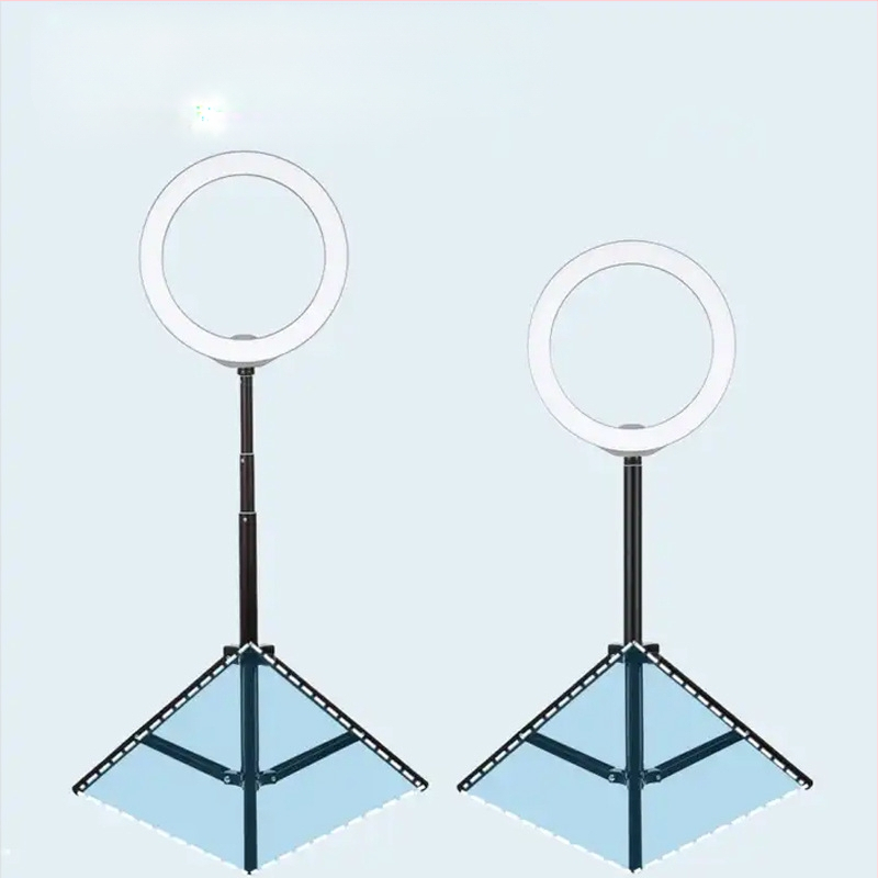 Τρίποδο δαπέδου για κινητό τηλέφωνο και tablet με φως φωτογράφισης (Υλικό: κράμα αλουμινίου; Φορτίο: έως 2 kg; Τύπος PTZ: τρισδιάστατος γυροσκοπικός σταθεροποιητής; Αριθμός τμημάτων: 5; Ρυθμιζόμενο ύψος)