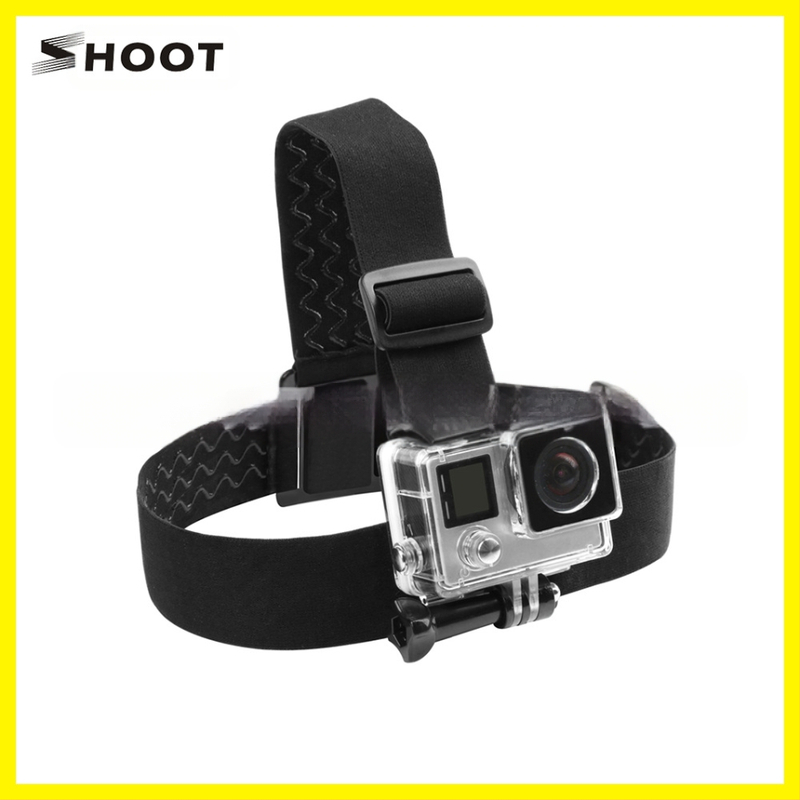 Wanhao Fiksuota kameros A galvos diržas, trijų dalių guminis dirželis, nailonas + plastikas, suderinama su GoPro 4–10, svoris 65 g