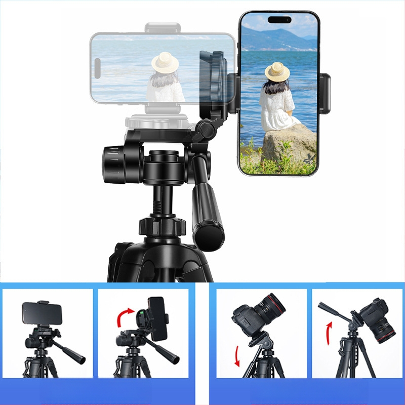 Κάμερα τρίποδο μήκους 1,7 m με τρισδιάστατο γίμπαλ, μεταλλικός σκελετός, φορτίο 3 kg