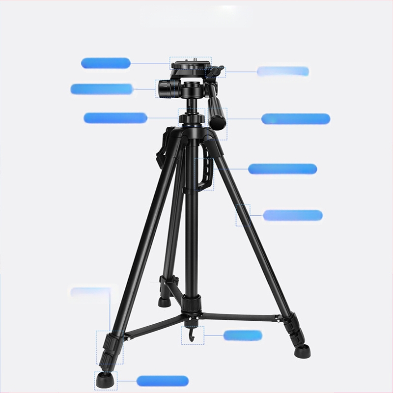 Κάμερα τρίποδο μήκους 1,7 m με τρισδιάστατο γίμπαλ, μεταλλικός σκελετός, φορτίο 3 kg