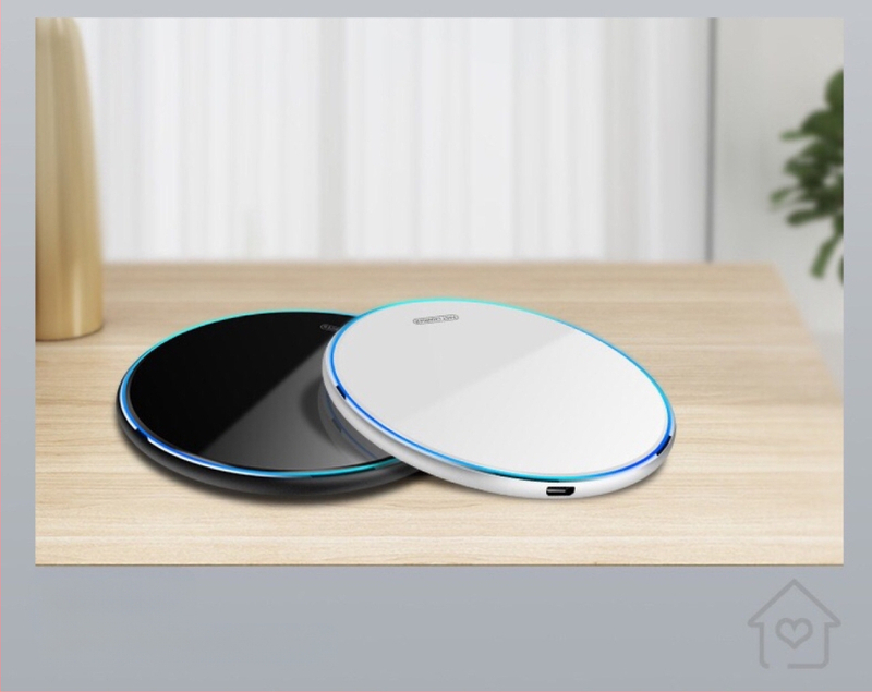 Qi ασύρματος φορτιστής, καθρέπτης φινίρισμα, παγκόσμιο μοντέλο, 10W, αεροπορικό αλουμίνιο