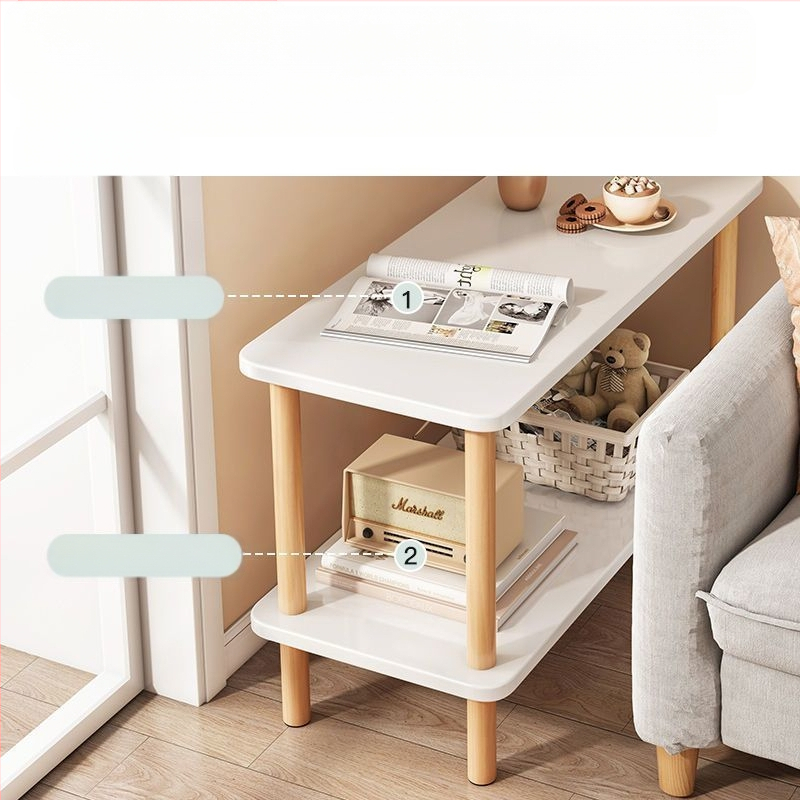 Малка мултифункционална маса за хол с мраморна горна повърхност, дървена рамка, с колелца, прост модерен дизайн, лесно сглобяване