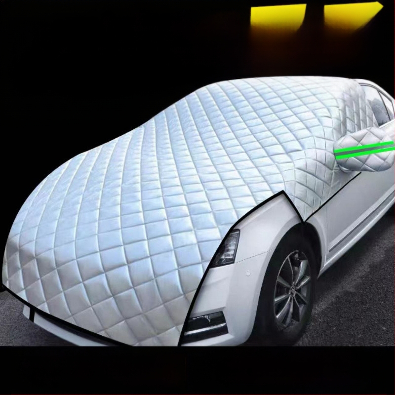 Chiweng полупокривало за предното стъкло на автомобила, алуминиев филм, зимна защита срещу замръзване