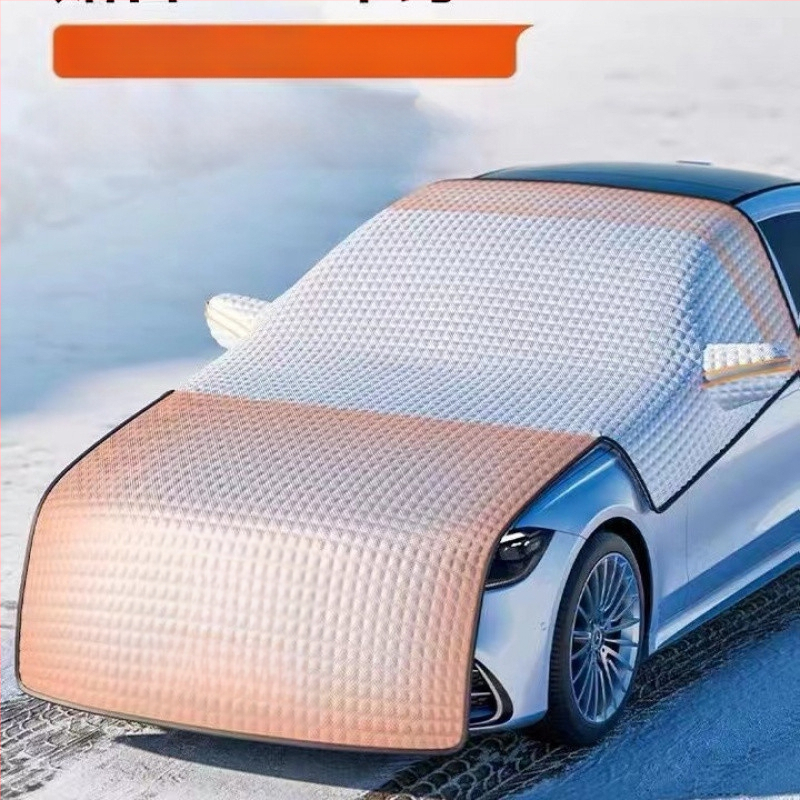 Chiweng полупокривало за предното стъкло на автомобила, алуминиев филм, зимна защита срещу замръзване