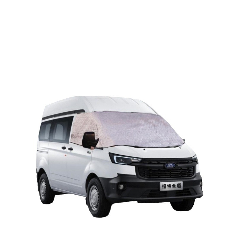Apsauga priekinio stiklo nuo saulės Ford Transit B-Class RV V36, aliuminio folija, pritaikymas prieinamas, logotipų spausdinimas, svoris apie 700 g