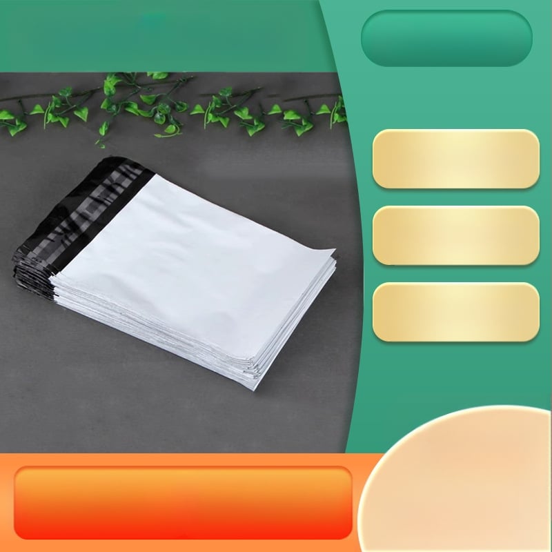 Ekspresinis maišelis iš PO medžiagos, 100% grynas medžiaga, savarankiškai lipuojamas, karšto lydymo klijai, logotipo spauda