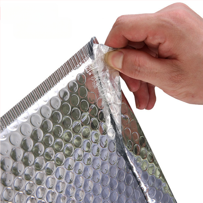 Балонена пощенска торба с алуминизиран филм, дебелина 0,05 мм, 100% чист материал, правоъгълна форма, предназначена за логистично опаковане