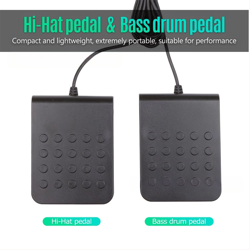 Aileqi KD17C elektromos dob pad, szilikon, hordozható, összecsukható asztali kivitel – otthoni gyakorlásra