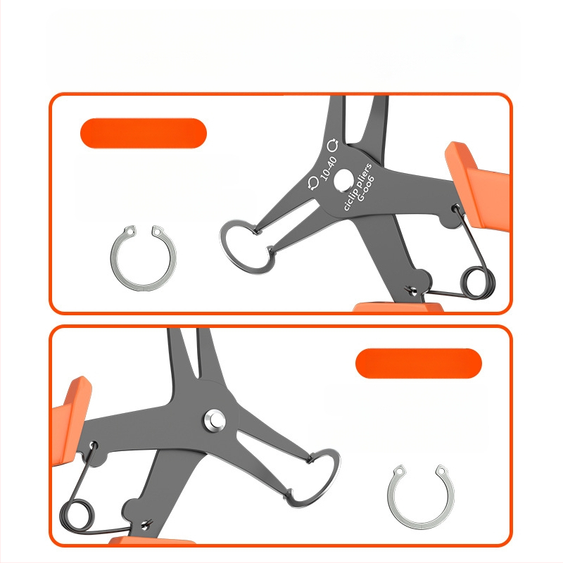 Maibu klešta za circlip – dvostruka namjena, unutarnji i vanjski prstenovi, glava 25 mm, kut glave 45°, težina 108 g, jedan alat, dugotrajna elastičnost