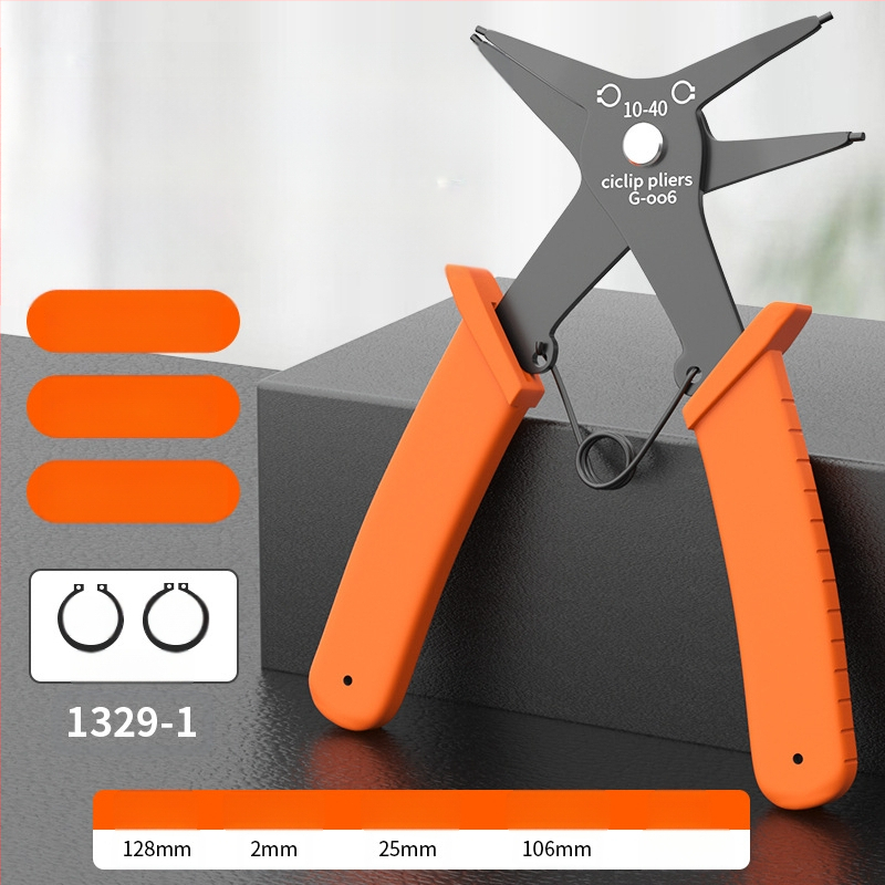 Maibu klešta za circlip – dvostruka namjena, unutarnji i vanjski prstenovi, glava 25 mm, kut glave 45°, težina 108 g, jedan alat, dugotrajna elastičnost