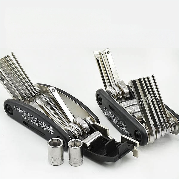 FEIR 16-in-1 įrankis dviračio remontui, aliuminio lydinys, daugiafunkcinis sujungtas raktas