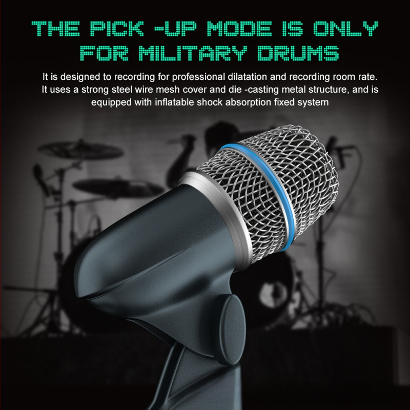 Beta56A Δυναμικό Μικρόφωνο Για Μουσικά Όργανα, Υπερκαρδιοειδές, 100 Hz–20 kHz