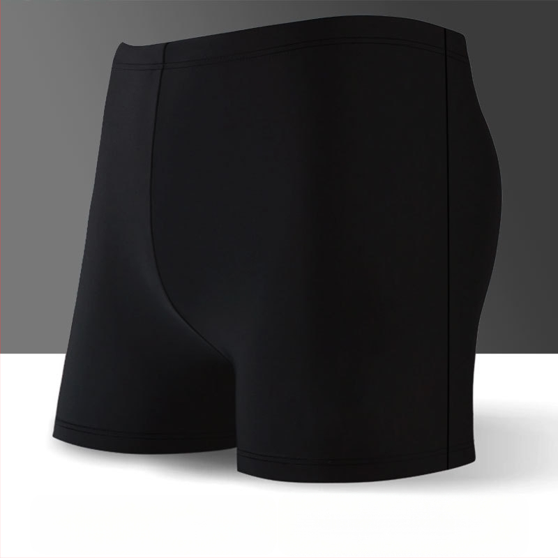 Hurun ανδρικά μαγιό κολύμβησης, πολυεστέρας, μονόχρωτο σχέδιο, επένδυση πολυεστέρα, στυλ briefs, για κολύμβηση