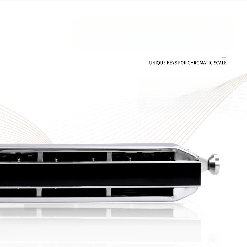 Хроматична хармоника за начинаещи, 10 отвора, модел T1040, полуразмерна, хромирана медна покривка (10 отвора, полуразмерна, модел T1040, хромирана медна покривка)