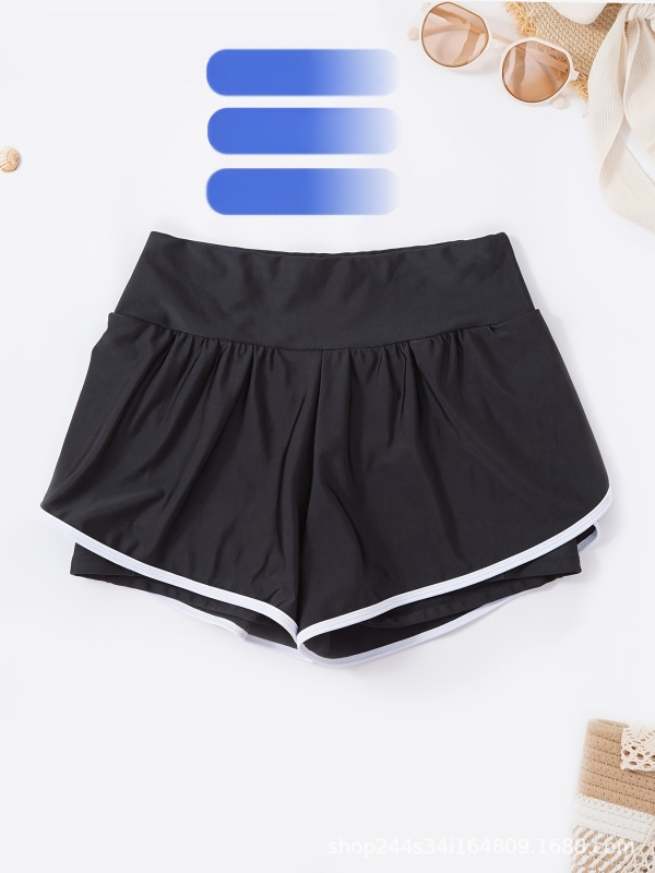 Κουλότε σορτς με θήκη για κινητό για γυναίκες, γρήγορο στέγνωμα, εξωτερικό ύφασμα 82% πολυεστέρα, 18% ελαστάνη, 180 gsm; επένδυση 82% πολυεστέρα, 18% ελαστάνη; κατάλληλο για κολύμβηση και τρέξιμο