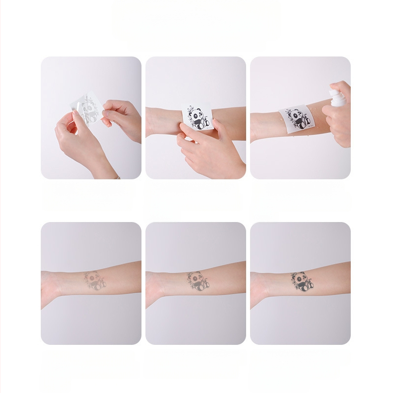 Αυτοκόλλητο τατουάζ για ολόκληρη πλάτη – βότανο σχέδιο, εκτύπωση με μεταφορά νερού, κατασκευή αυτοκόλλητου μεταφοράς, μηχανική παραγωγή, τυπωμένο λογότυπο