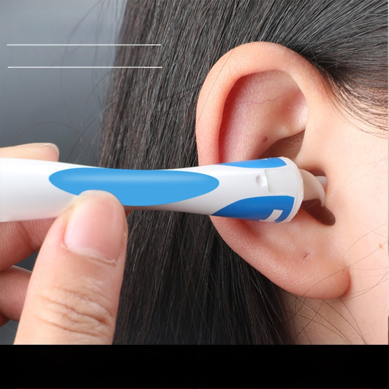 Σπειροειδές κουτάλι αυτιού από πλαστικό και σιλικόνη, μη φωτεινό, συσκευασία 120 τεμάχια, κατάλληλο για παιδιά και ενήλικες