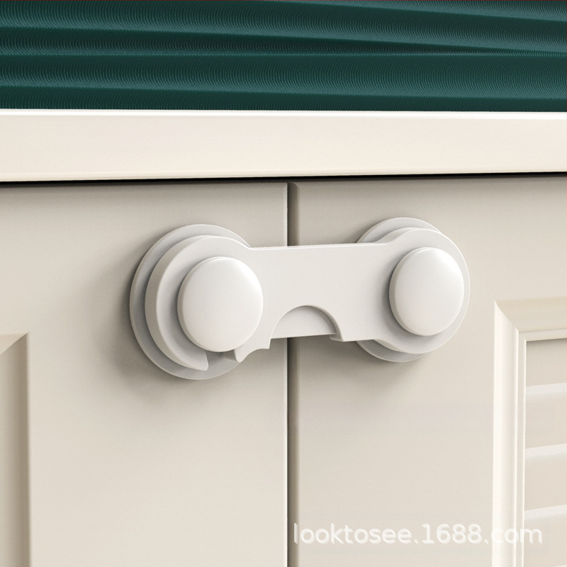 Daugiafunkcinis vaikų apsauginis užraktas, apsauga nuo prispaudimo, tinkamas stalčiams, spintelėms ir šaldytuvo durelėms — Looktosee