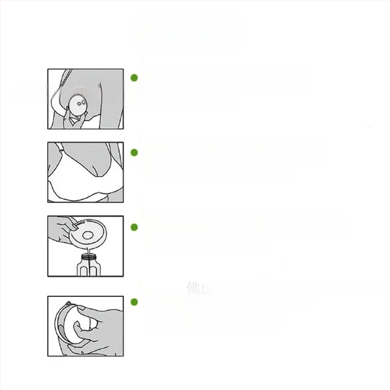 Φοριόμενος συλλέκτης γάλακτος από σιλικόνη – φορητός, αντιδιαρροικός, χειροκίνητος σχεδιασμός