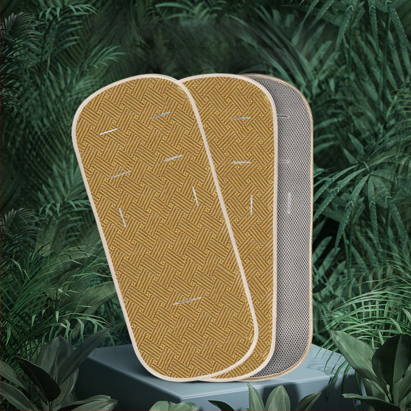 Μάτ καροτσιού από ράταν, διαπνέον, απορροφά τον ιδρώτα, προσαρμόσιμο για βρέφη 0–1 έτους