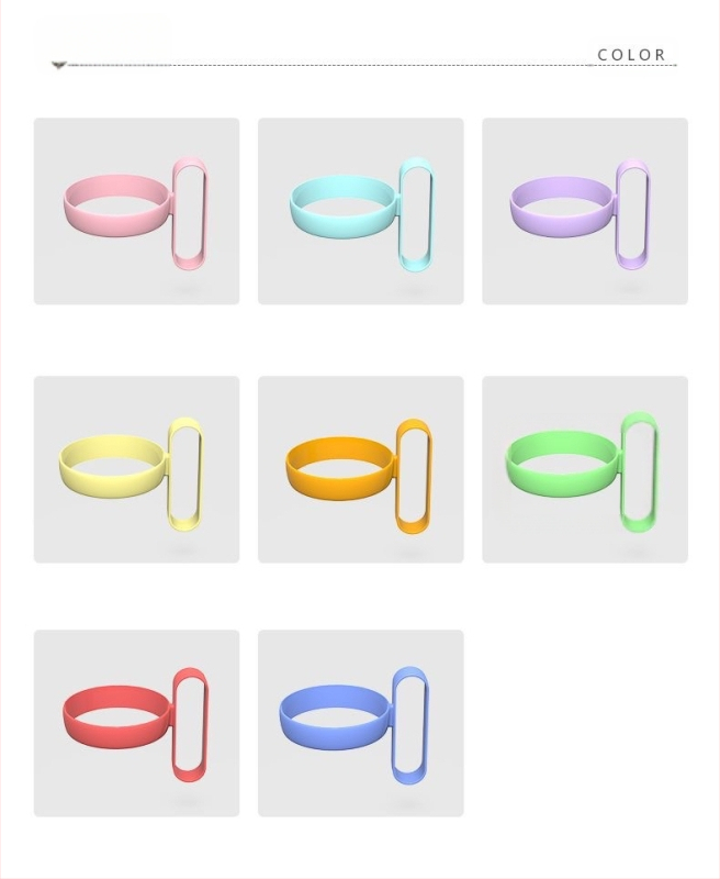 Vienkartinis plastikinis puodelio laikiklis popieriniams puodeliams su šilumine izoliacija ir dideliu rankena