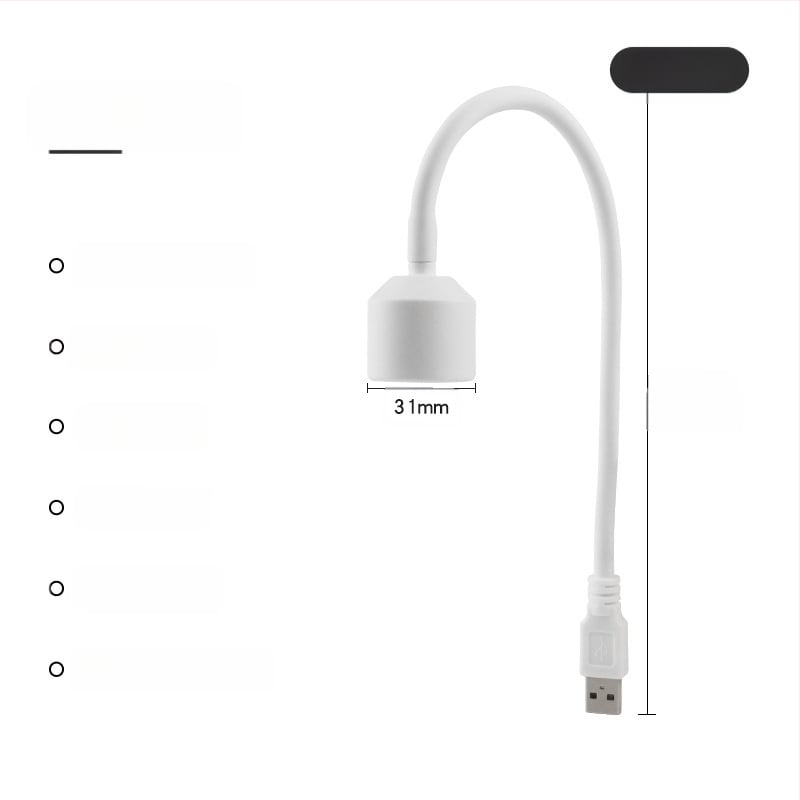 Mini USB manikiūro lemputė – modelis XZM-4, prekė Other, prekės ženklo tipas OEM, tinkama įprastiems naudotojams