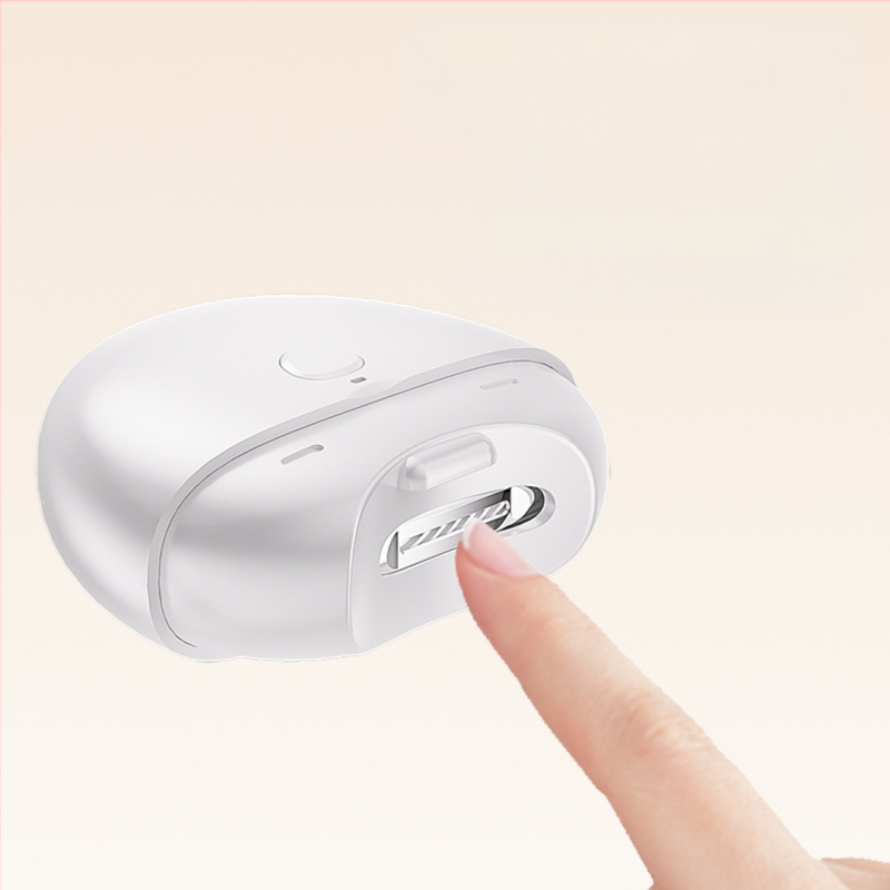 Elektrický kliešť na nechty s dizajnom proti špliechaniu, plne automatický pilník na nechty na ruky a nohy, vhodný pre dojčatá, malé deti a seniorov (Materiál: plast + nerezová oceľ; Použiteľné pre: univerzálne; Štýl: domáci; Značka: Ginseng fruit)