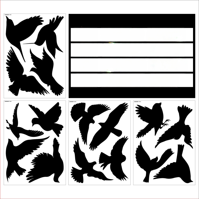 Kolibri ηλεκτροστατικό αυτοκόλλητο παραθύρου PVC για αποτροπή σύγκρουσης και διακόσμηση