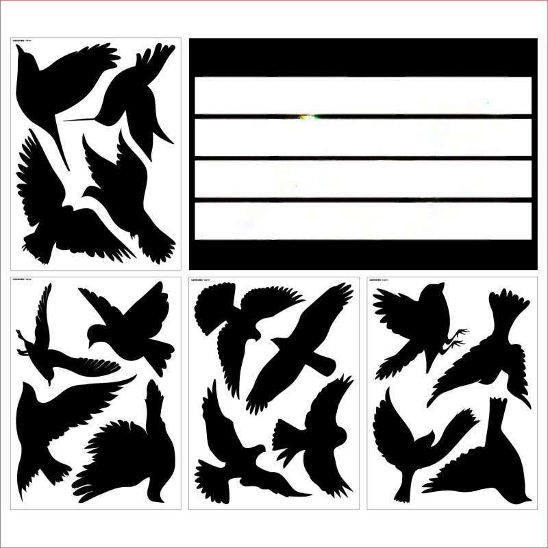 Kolibri ηλεκτροστατικό αυτοκόλλητο παραθύρου PVC για αποτροπή σύγκρουσης και διακόσμηση