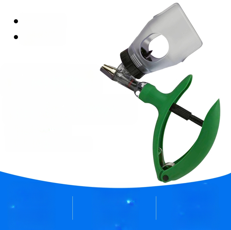 Üvegbe illesztett folyamatos vakcinázó fecskendő sertés, szarvasmarha és juh számára – műanyag, kapacitás 2 ml / 5 ml