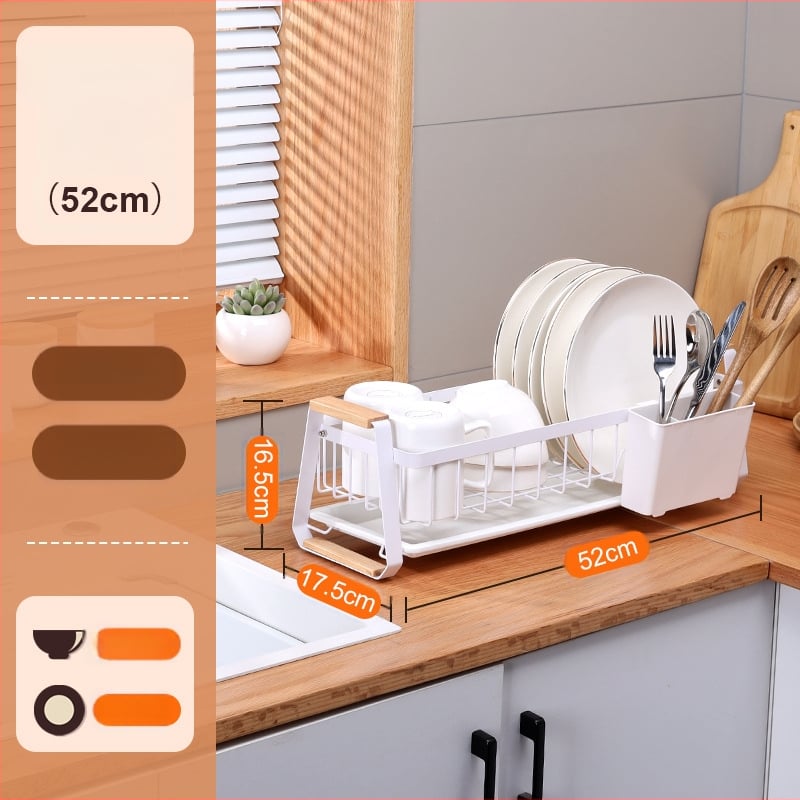 Homiezz Japonijos stiliaus vieno sluoksnio džiovinimo stovas indams, anglies plienos