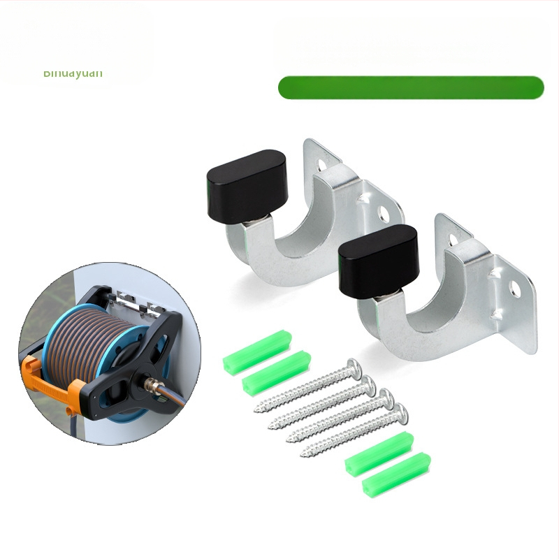 Стенно монтиран държач за градински маркуч с галванизирана метална рамка; Тегло: 25; Материал: галванизиран метал