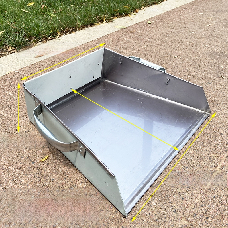 Dustpan – dzelzs plāksne, Long River zīmols, 1,6 kg, iepakojumā 10 gab., 2017. gada pavasara izlaišana