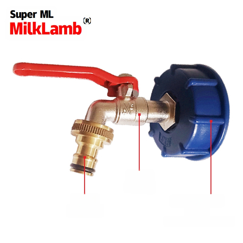 Sada slavina od cinkovog legura, navojni spoj, jednoručno upravljanje, model ML.R02E023434, nikl premaz, MilkLamb