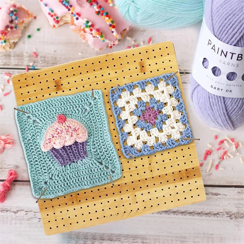 Дървена платка за плетене с куки — Qichuang, бамбуково дърво, дървен материал, модерен минималистичен орнамент