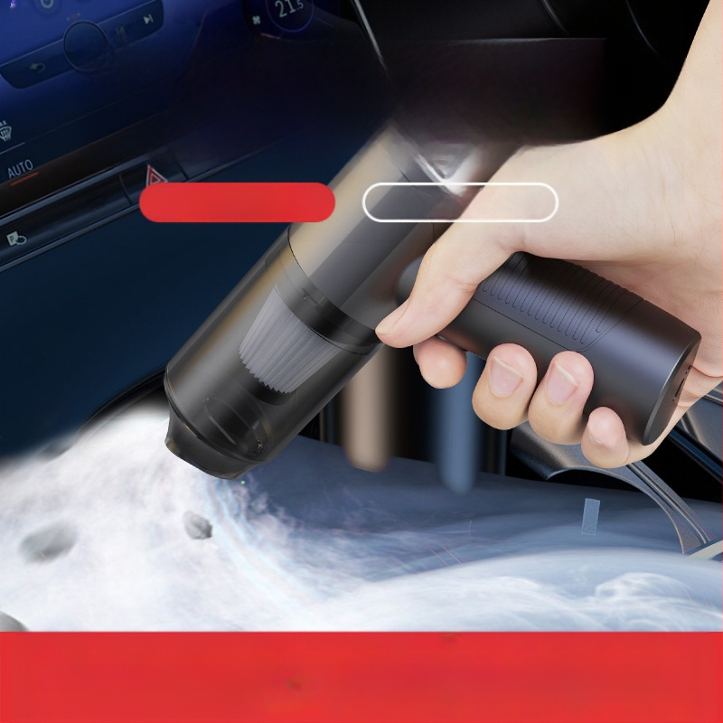 Automašīnas portatīvais putekļusūcējs ar bezvadu uzlādi, 9000 Pa, 35W, 7.4V