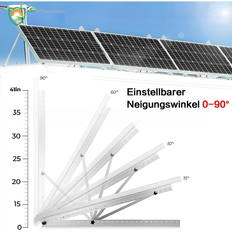 Trijų kojų laikiklis saulės panelėms – aliuminio lydinys, anodizuotas paviršius, atitinka AS/NZS1170.2, svoris 1.81 kg, nešiojamas