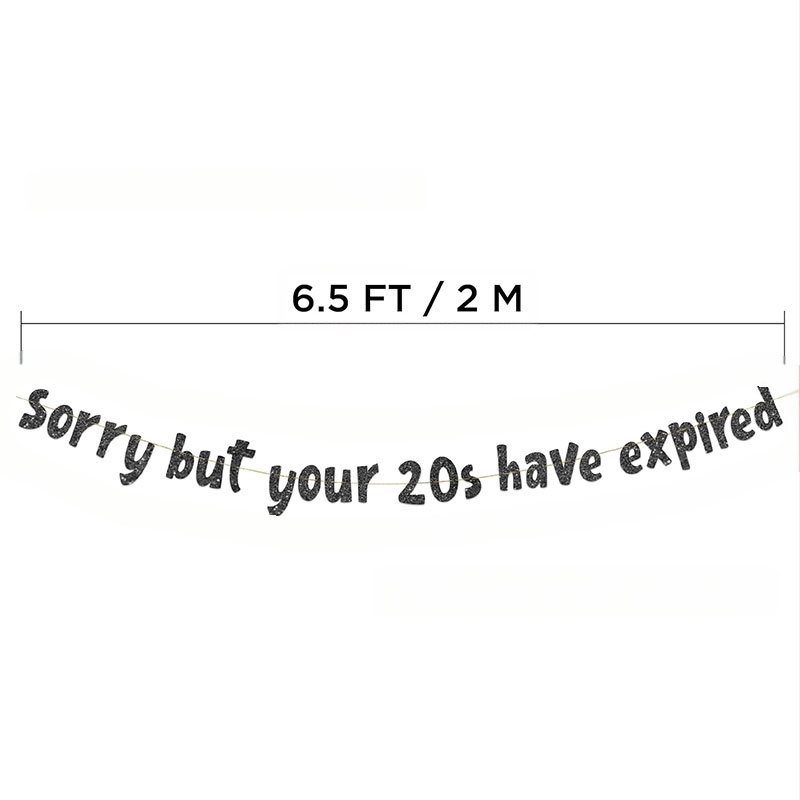 Банер за рожден ден с блестящ ефект, флаг от хартия за фон, лазерно гравиране, без стойка за флаг