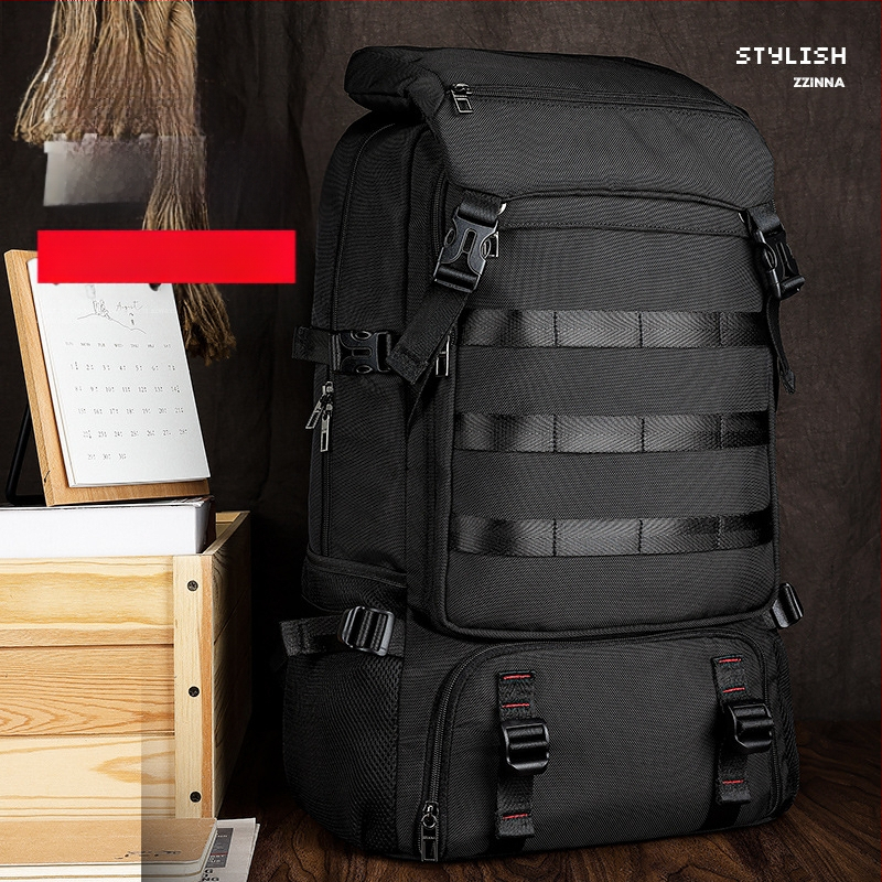 Túra hátizsák 80L kapacitással, Oxford anyagból, vízálló, tartós, légpárnás vállpánttal