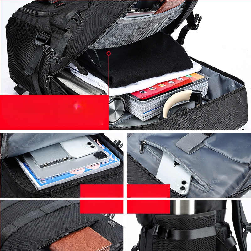 Túra hátizsák 80L kapacitással, Oxford anyagból, vízálló, tartós, légpárnás vállpánttal