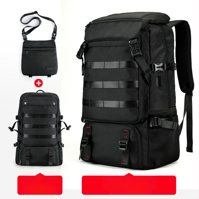 Túra hátizsák 80L kapacitással, Oxford anyagból, vízálló, tartós, légpárnás vállpánttal