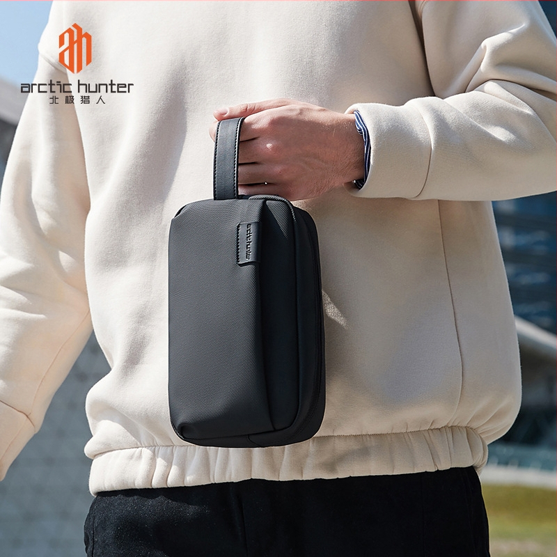 Férfi clutch táska ARCTIC HUNTER, üzleti utazásokhoz illeszkedő stílus, Oxford anyag, vízálló, üzleti utazásokhoz megfelelő